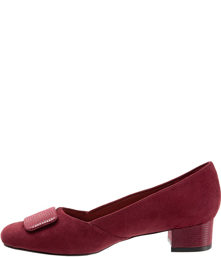 Trotters Delse Ornament Block Heel Pumps