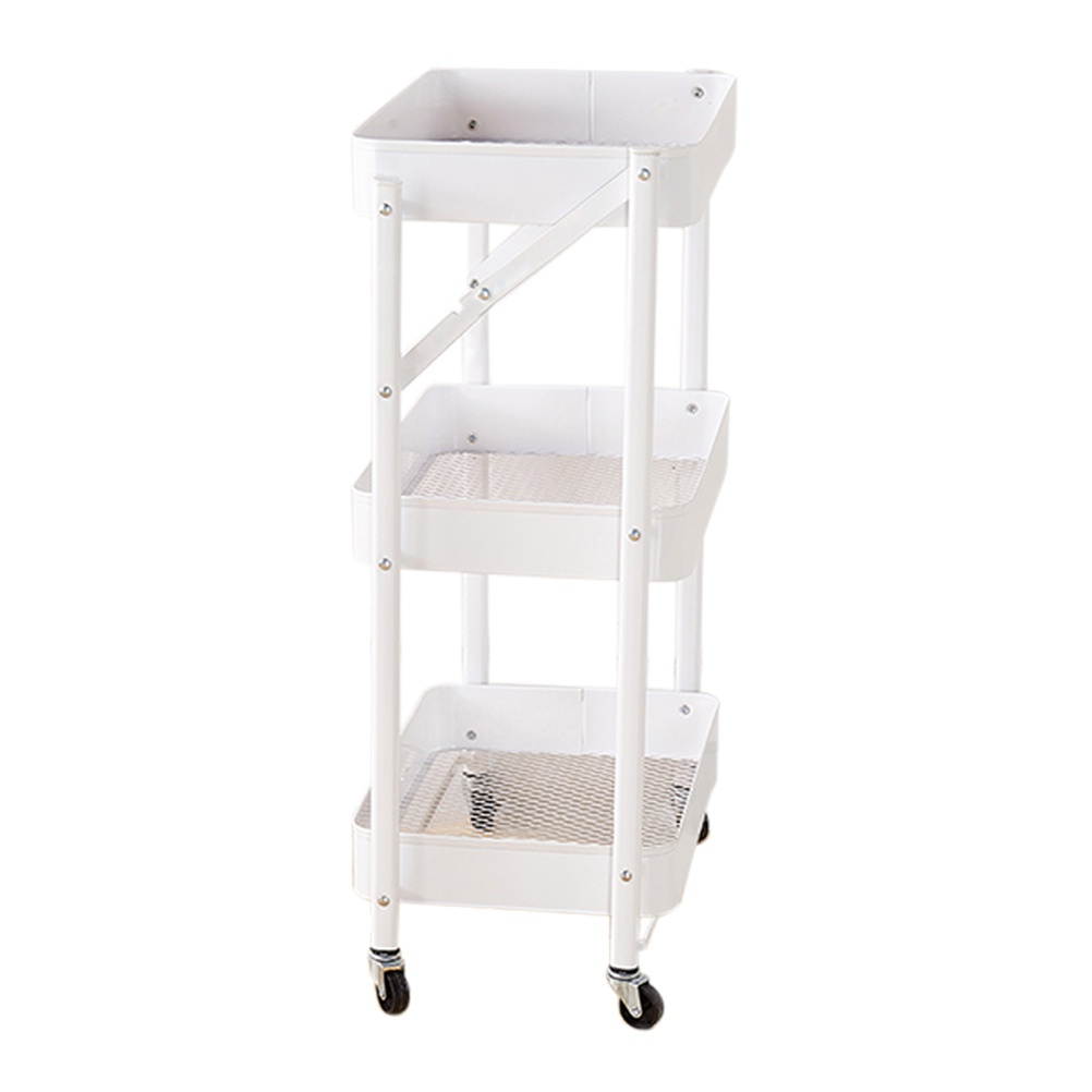 1pc Safe Practical Stylish Kitchen Storage Cart Home Storage Rack Utility Cart for Kitchen
