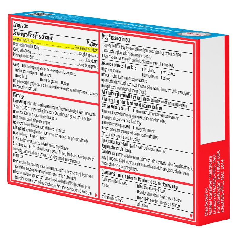 Tylenol Cold & Flu Severe Multi Symptom Caplets - Acetaminophen - 24ct