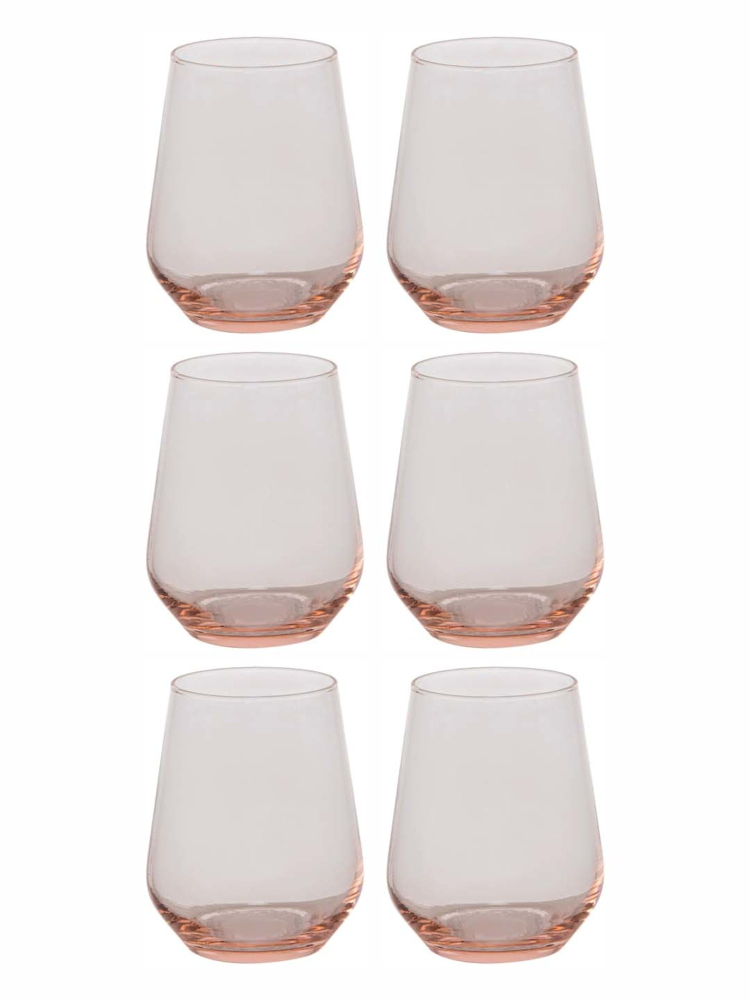 Pasabahce Allegra Transparent Glass Tumbler (0.425 L) - Set of 6