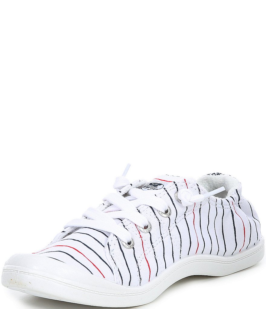 Roxy Bayshore III Striped Canvas Slip-On Sneakers