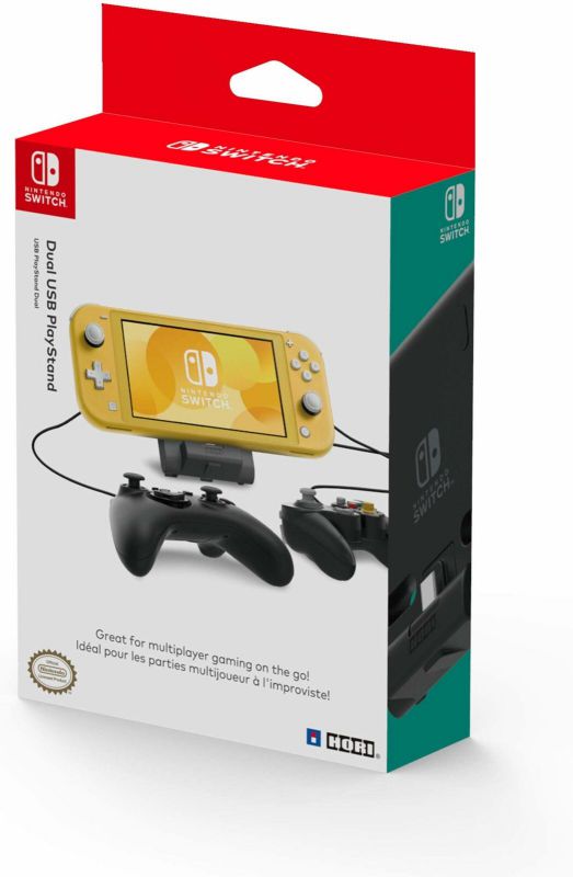 Hori Official Nintendo Switch Lite Dual USB Playstand Console Stand Dock