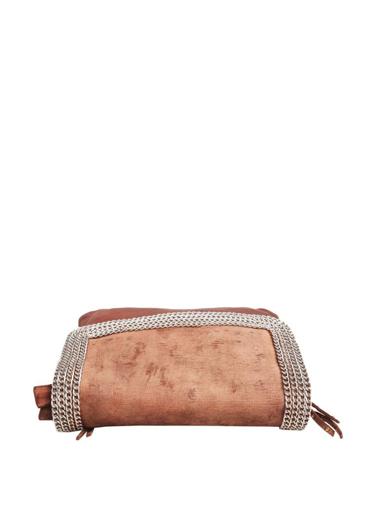 KOMPANERO Helena Tan Leather Textured Sling Handbag