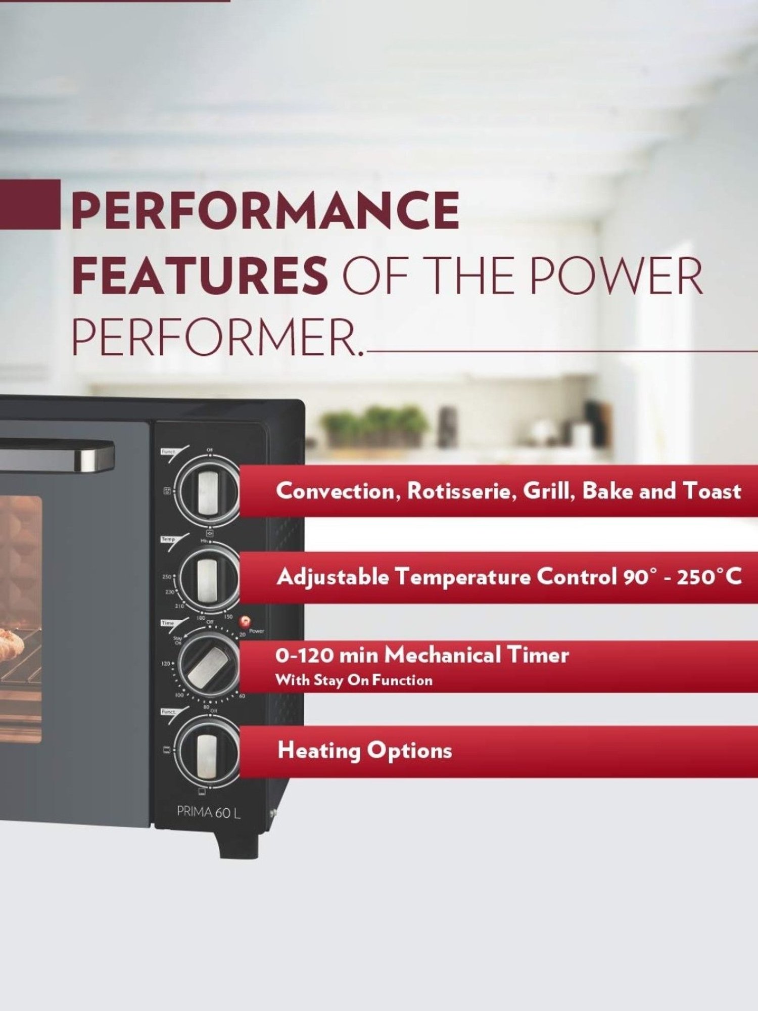 BLACK+DECKER 1280W 19L Oven Toaster Grill