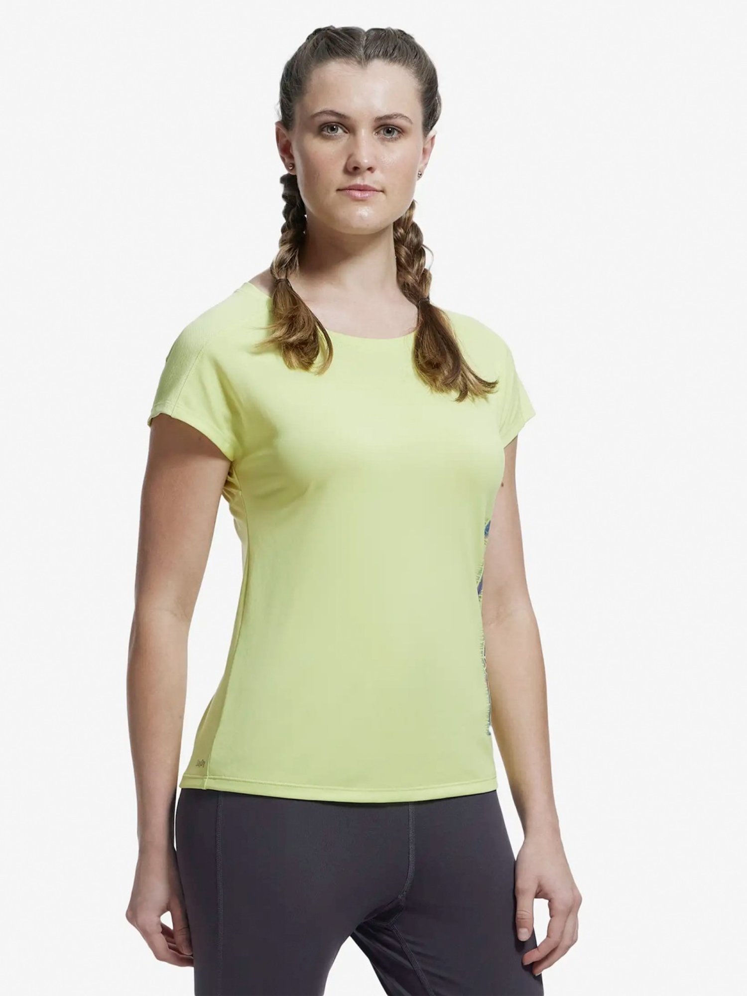 Jockey MW34 Women's Microfiber Breathable Mesh Relaxed Fit Printed Half Sleeve T-Shirt