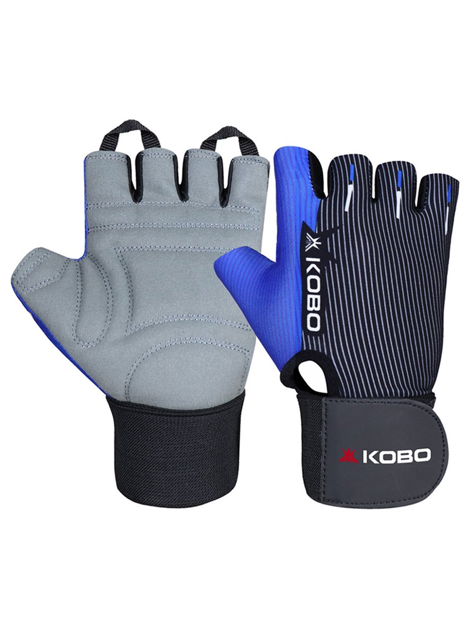 Kobo Weight Lifting Gym Gloves (Blue) Size - L