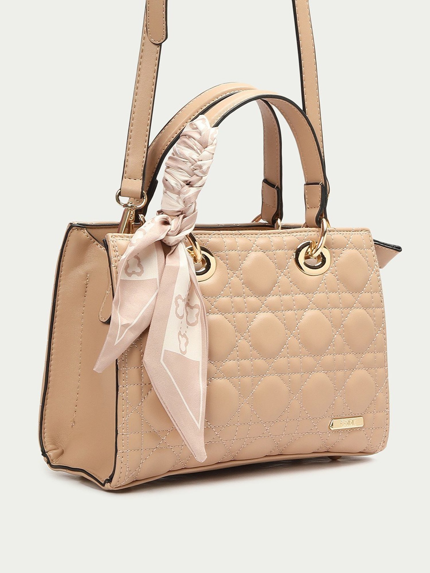 Code by Lifestyle Pink Textured Handbag