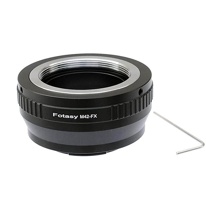 Adjustable M42 Lens to Fuji X Adapter, 42mm Screw Mount Lens to X Mount Adapter Compatible with Fujifilm X-Mount X-Pro1 X-Pro2 X-E1 X-E2 X-E3 X-A5 X-M1 X-T1 X-T2 X-T3 X-T10 X-T20 X-T30 X-H1