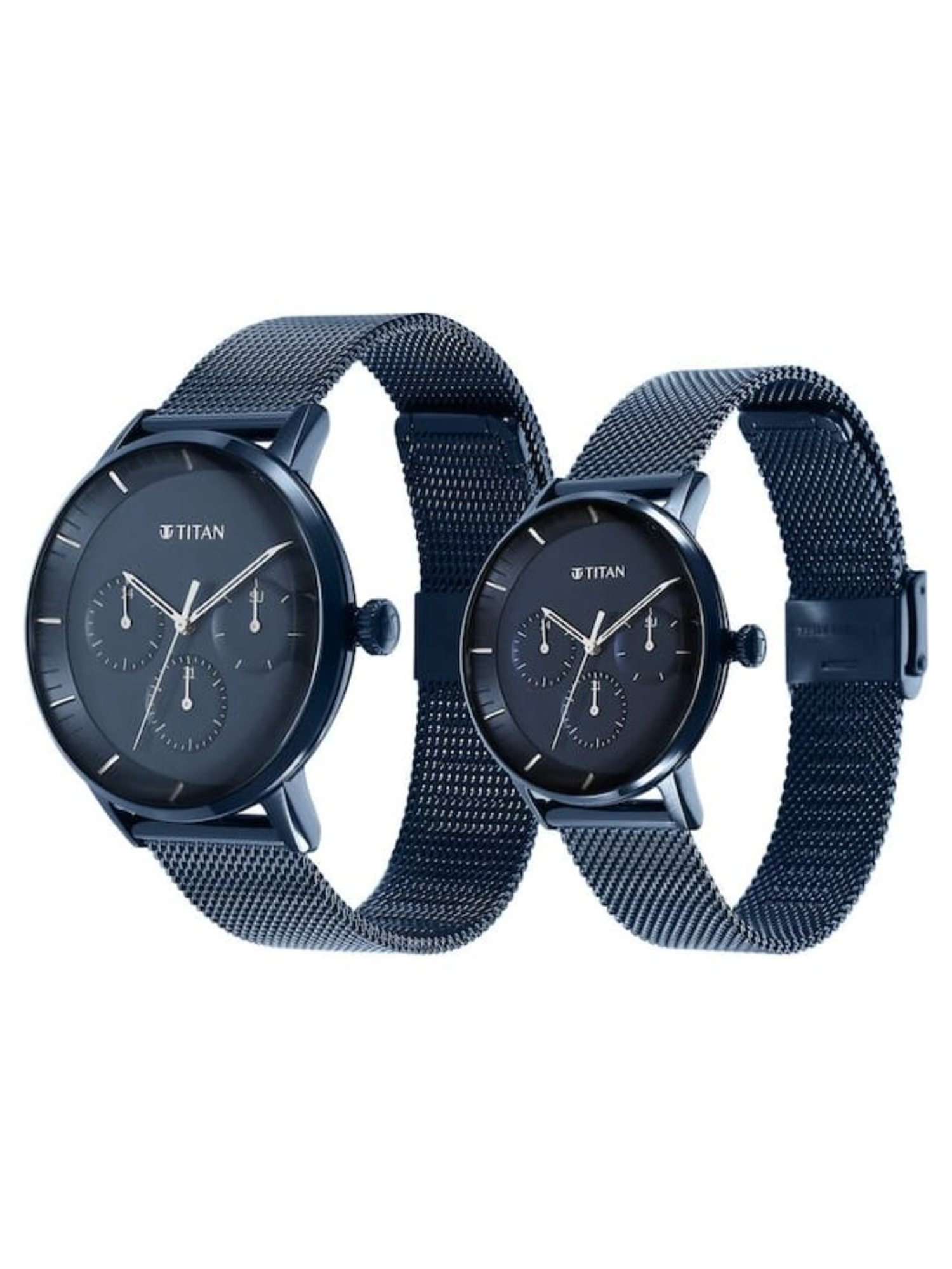 Titan NR9400694206QM01 Modern Bandhan Multifunction Couple Watch
