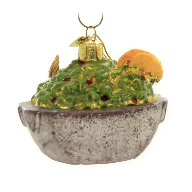 Noble Gems 2.5" Guacamole Bowl Hand Crafted  -  Tree Ornaments
