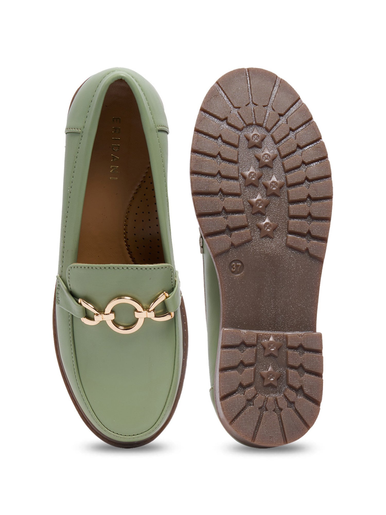 Eridani Women's Janet Olive Casual Loafers