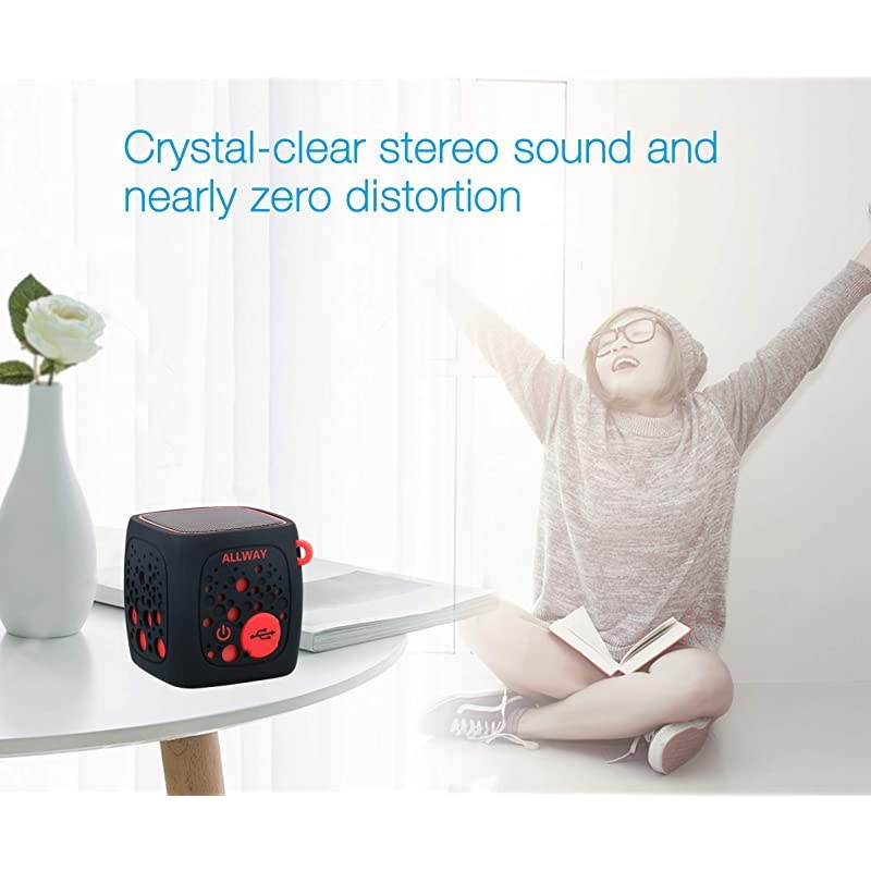 Mini Bluetooth Speakers Small Bluetooth Speakers Portable Wireless with Loud Stereo SoundRich BassTF Card Port164 Feet Bluetooth 50 Range for LaptopMacBook ProiPhoneEchoCar and More