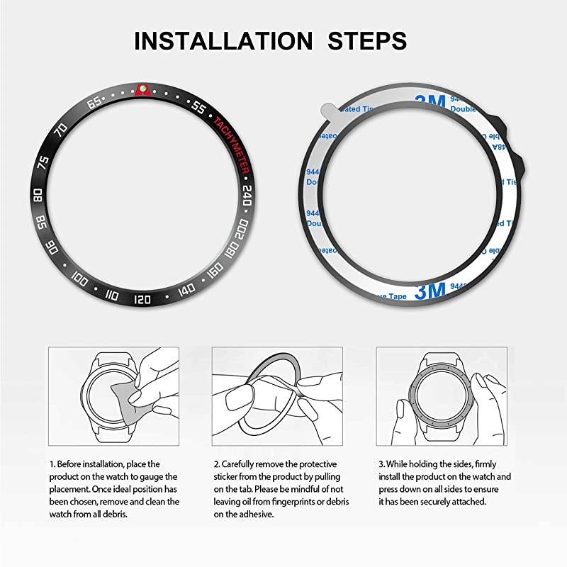 Titanium Metal Bezel Ring Compatiable with Fenix 5/5 Plus Bezel Ring Adhesive Cover Anti Scratch & Collision Protector for Garmin Forerunner 935/945 Watch Accessory - Titanium