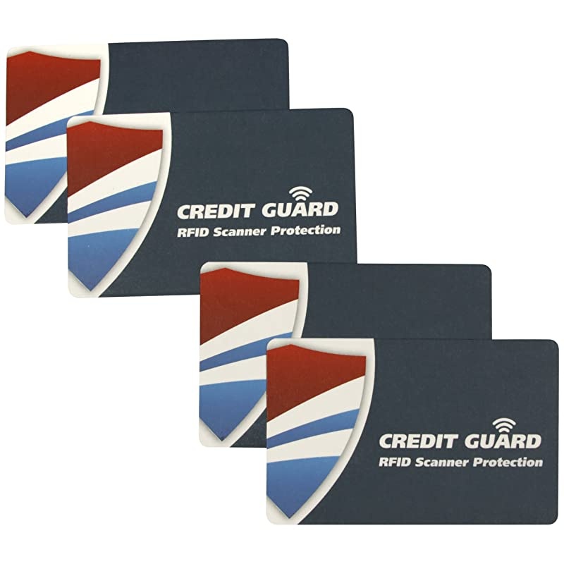 RFID Scanner Blocking Cards Set of 4