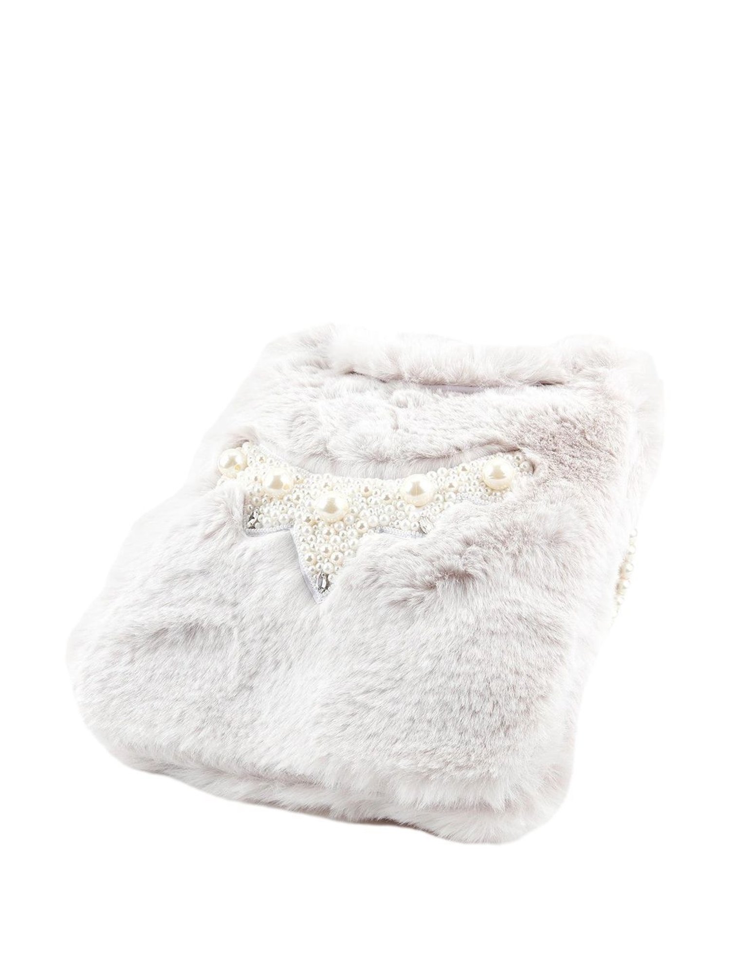 Odette White Embellished Sling Handbag