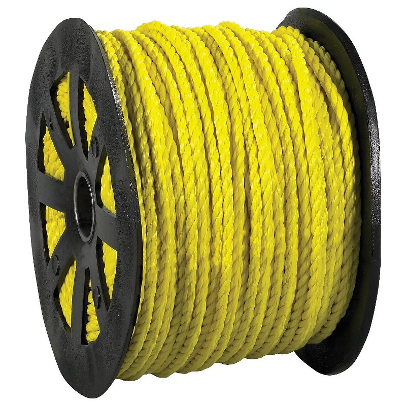 Box Partners Twisted Polypropylene Rope 3/16" 650 lb Yellow 600'/Case TWR101