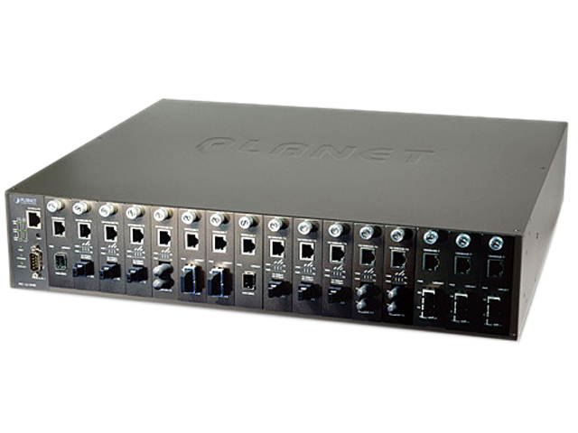 Planet MC-1610MR 16-slot Managed Media Converter Chassis (AC power)