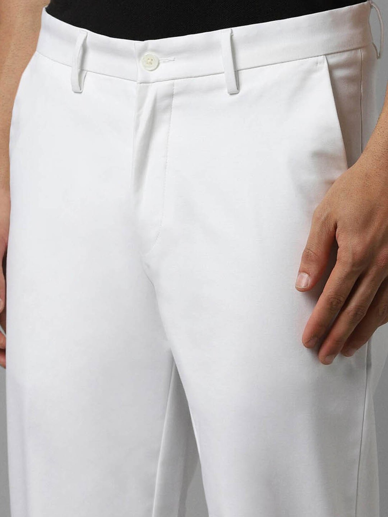 WES Casuals by Westside Olive Relaxed-Fit Mid-Rise Cotton Blend Joggers