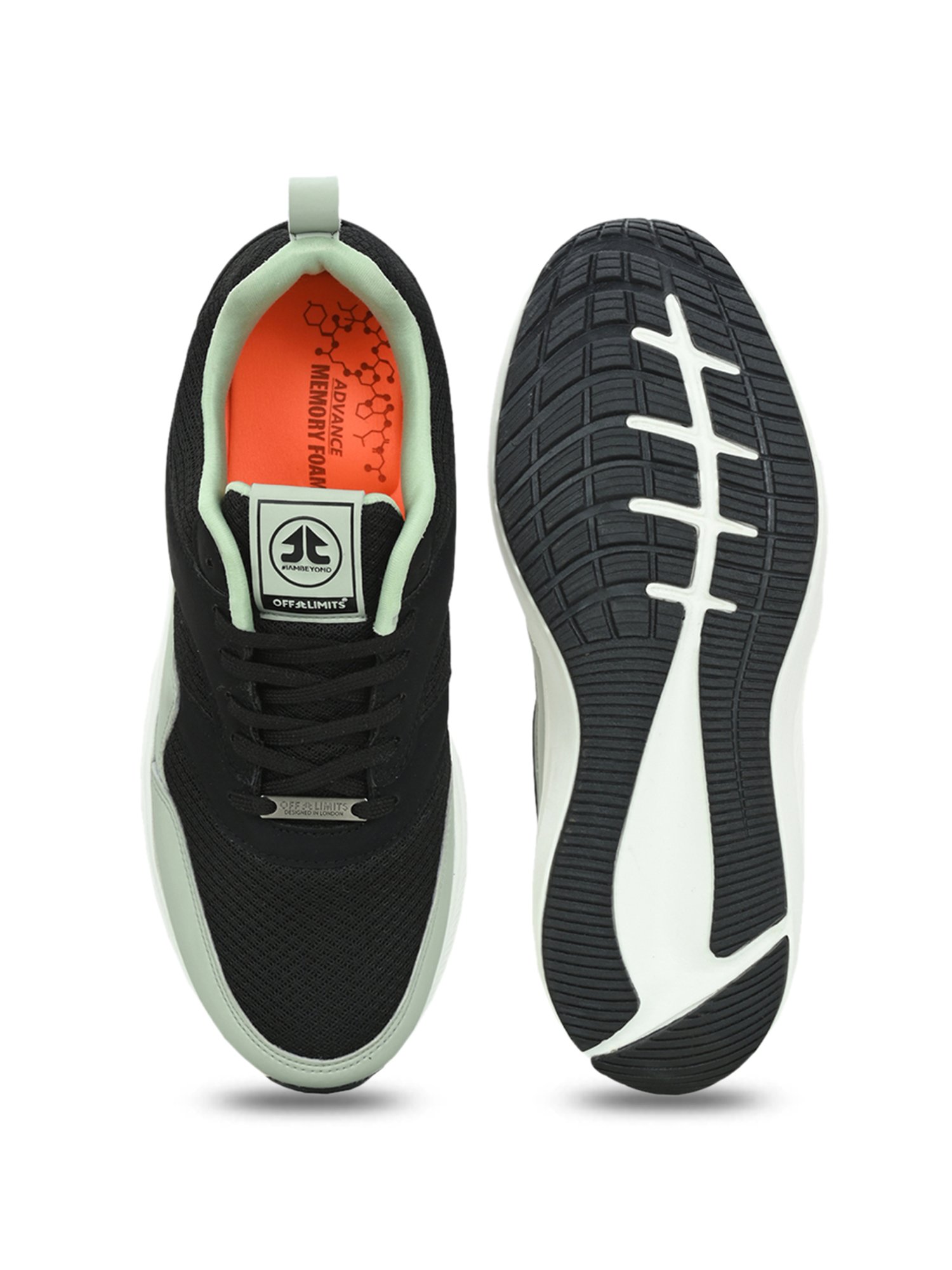 Off Limits Men's STUSSY (MEMORY TECH) Black Running Shoes