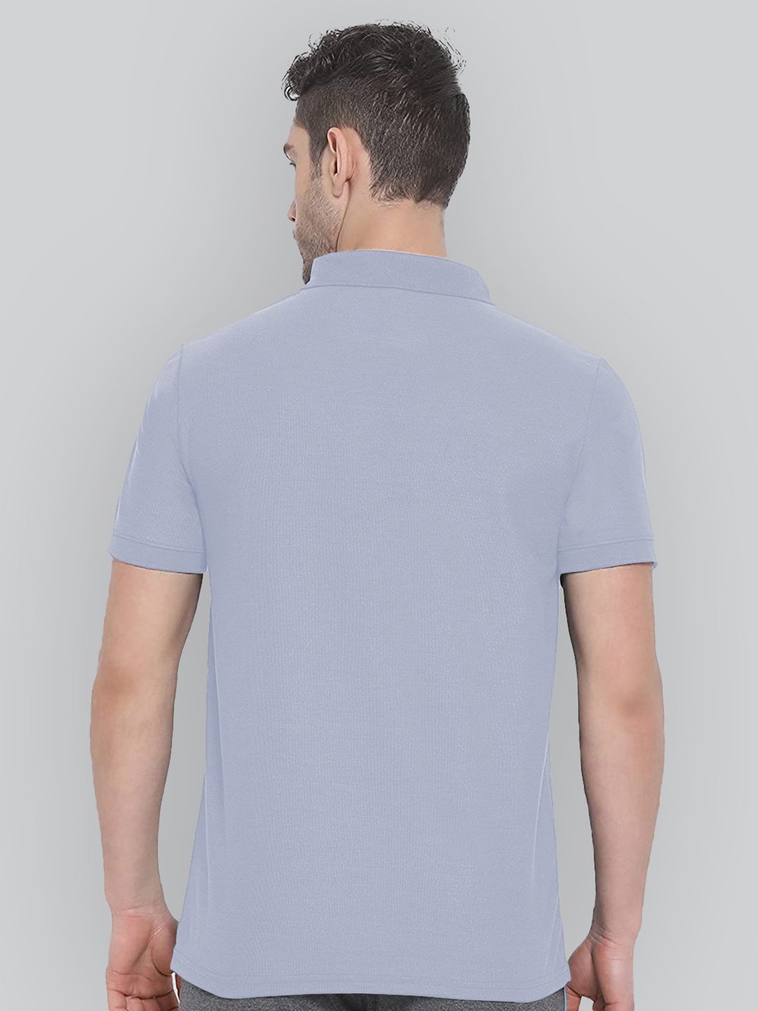 Lux Nitro Light Violet Regular Fit Polo T-Shirt