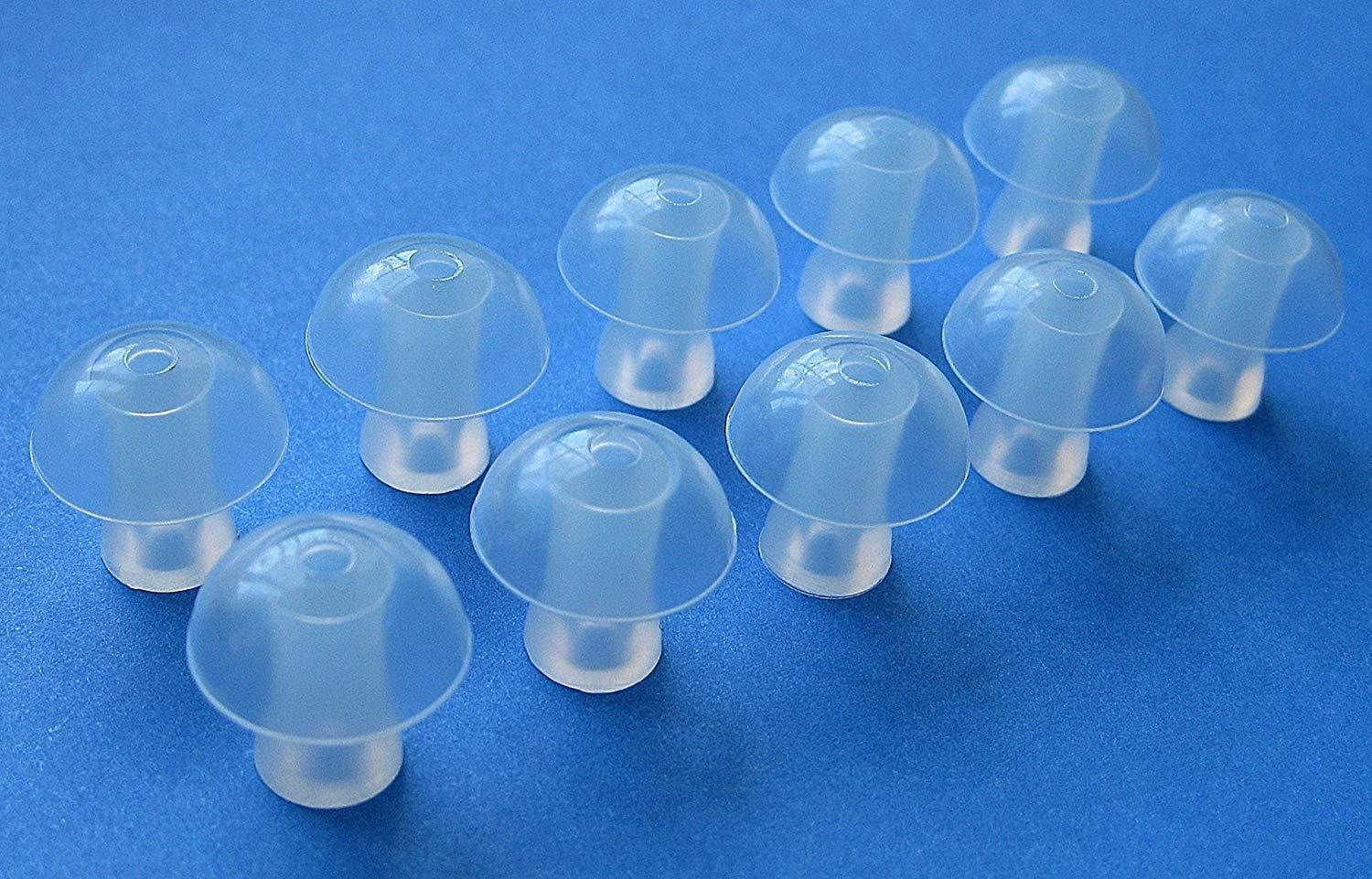 10 Large (L) Soft Replacement Mushroom Domes Eartips Earbuds for Siemens : Touching, Motion, Nitro, Aquaris, Siemens Life, Lotus 12P, 13P, 13SP, 23P, 23SP, 23M BTE (Behind the Ear) Hearing Aids