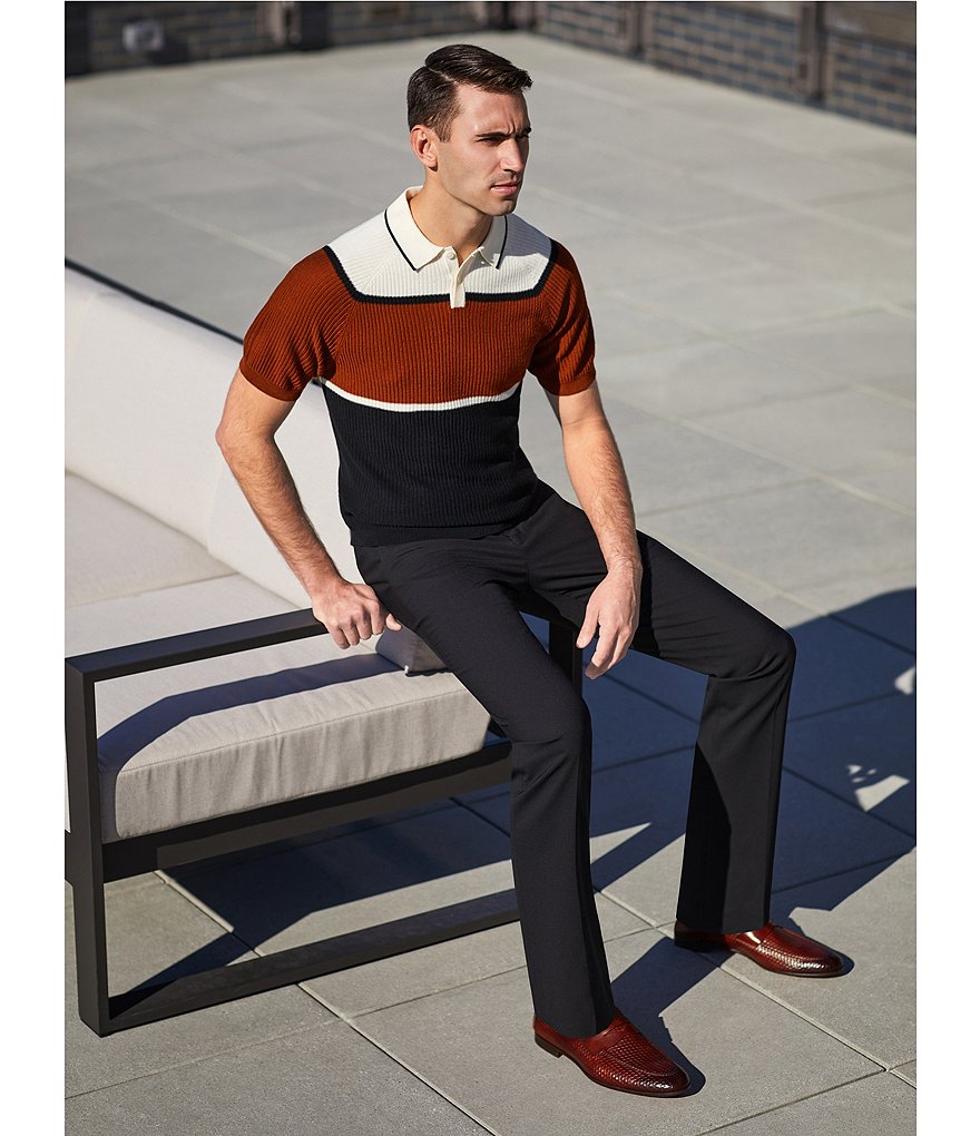 Murano Collezione Evan Extra Slim-Fit Performance Bi-Stretch Solid Suit Separates Dress Pants