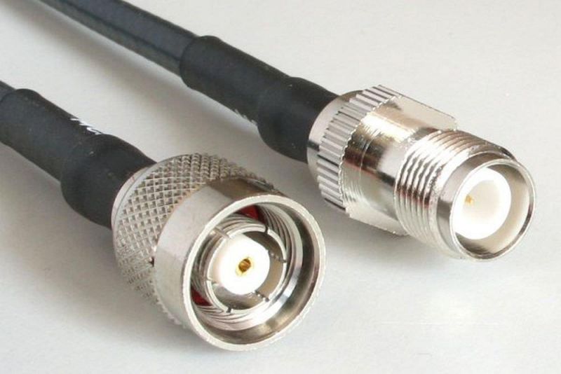 RF Pigtail Jumper Wireless WiFi Extension Cable - RPTNC Male to RP-TNC Female RG-58 coax cable MADE IN THE USA 20 inches