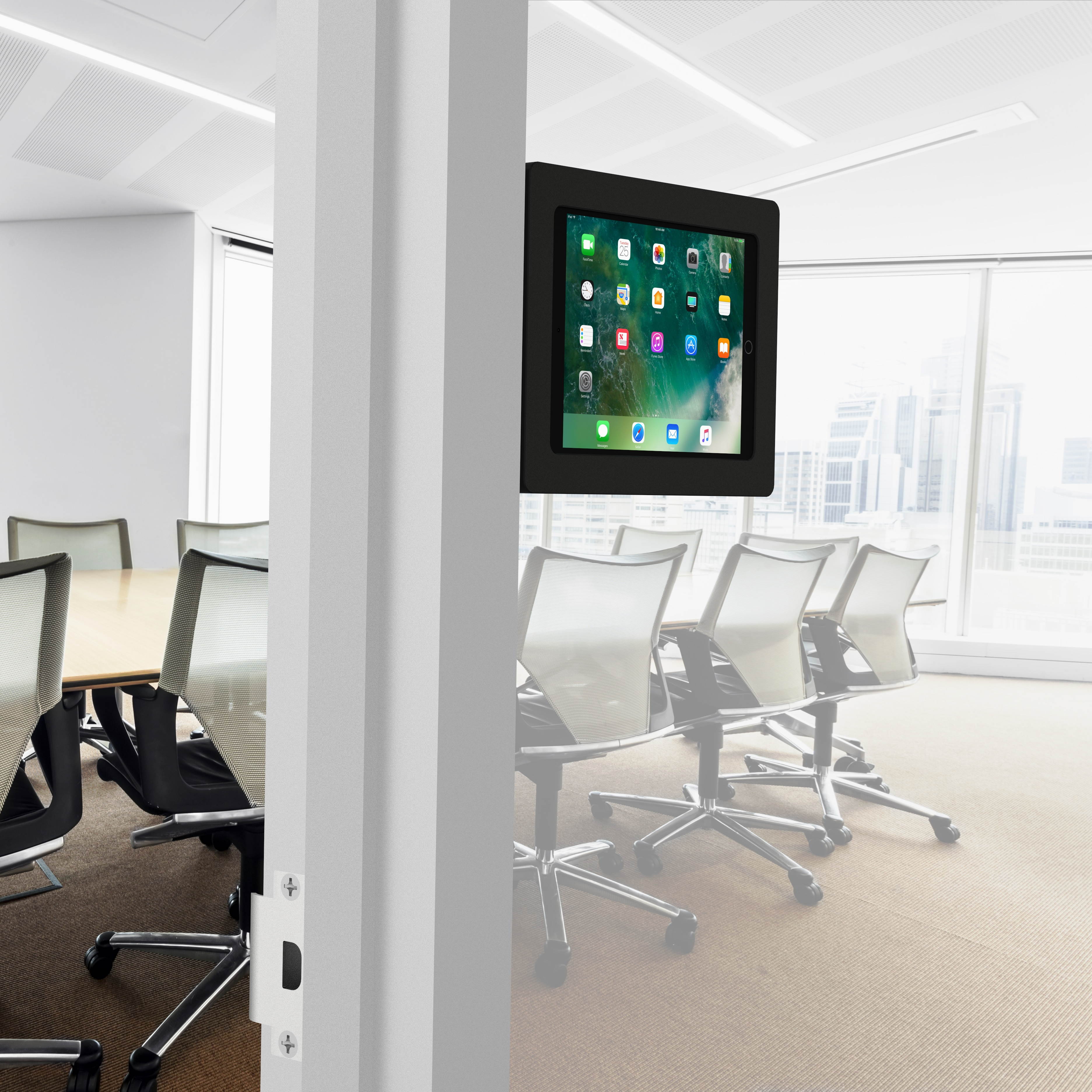 VidaMount Black Enclosure and Fixed Permanent Glass Mount [Bundle] compatible with iPad Pro 10.5" & Air 3rd Gen