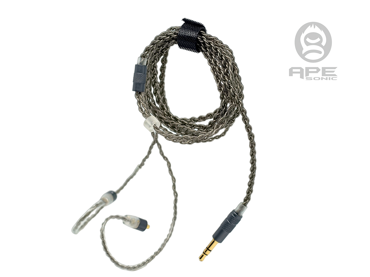 ApeSonic Rain-JET (In Ear Earbuds): Hybrid Balanced Armature & Dynamic Drivers, High Resolution, Synthetic Resin Shell, MMCX Connect - Cable Changeable, Hi-Fi & Premium Sound, Black Marble Color