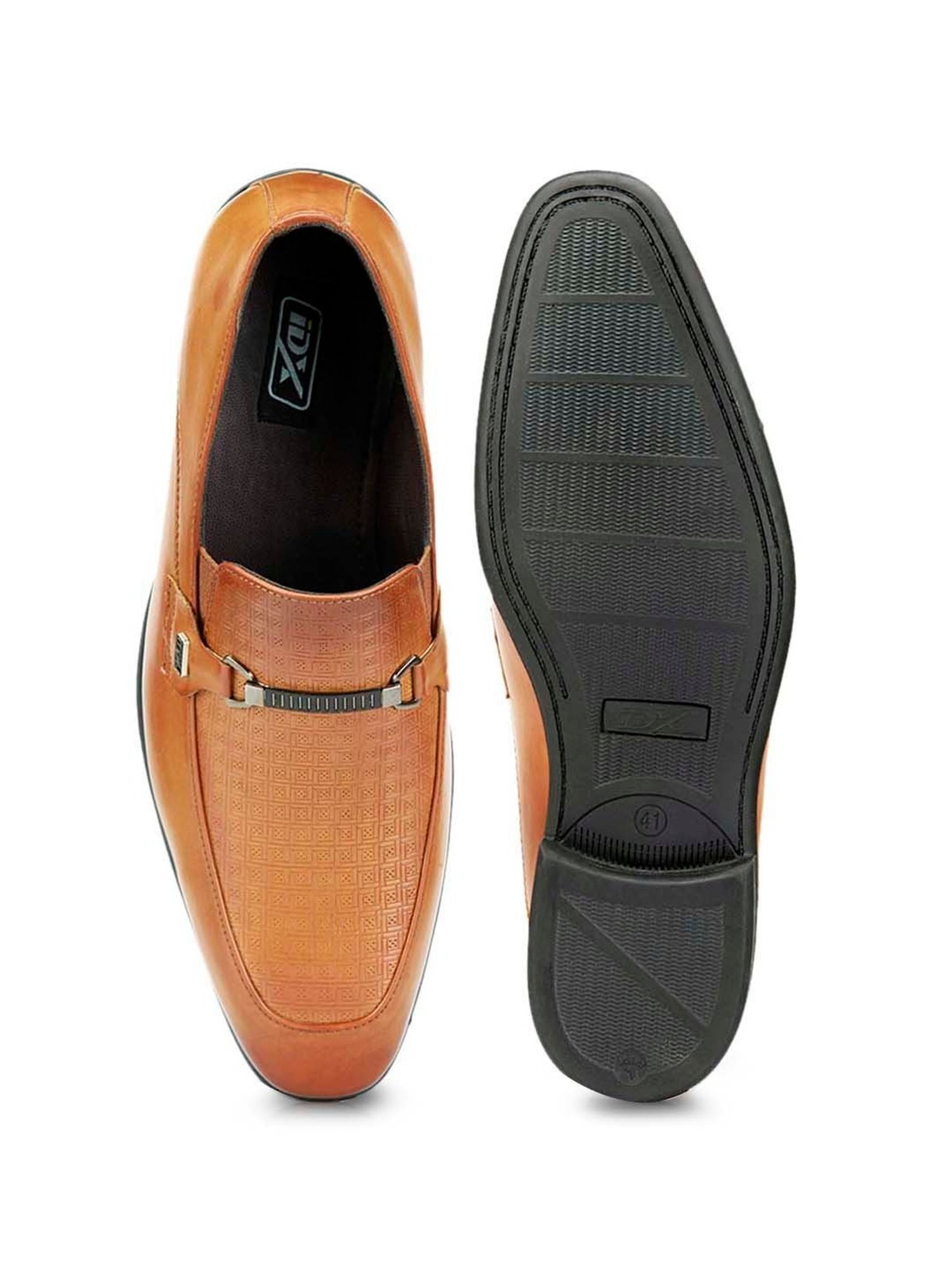 ID Men's Tan Formal Loafers