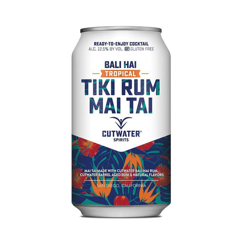 Cutwater Bali Hai Tiki Rum Mai Tai Cocktail - 4pk/12 fl oz Cans