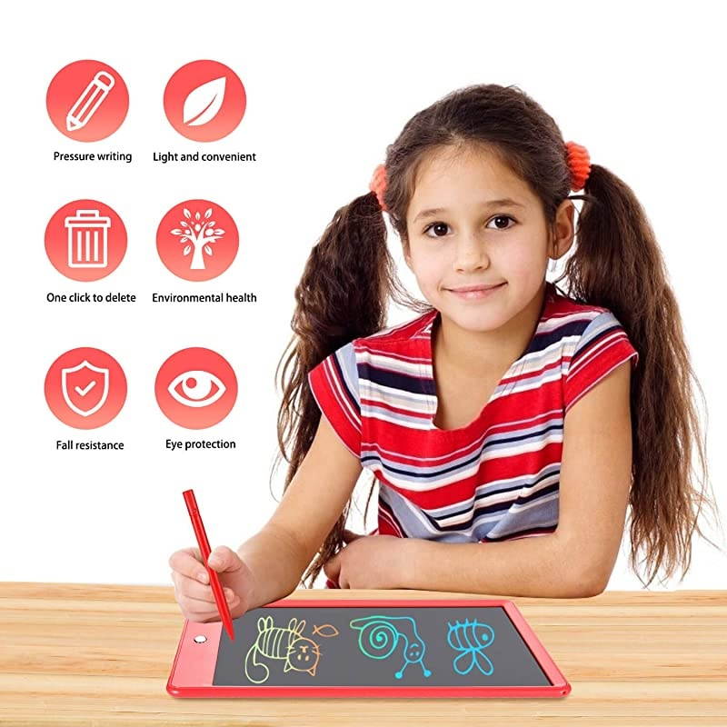 LCD Writing Tablet  10 Inch Electronic Graphics Drawing Pads Drawing Board eWriter Digital Handwriting Doodle Pad with Memory Lock for Kids Home School Office