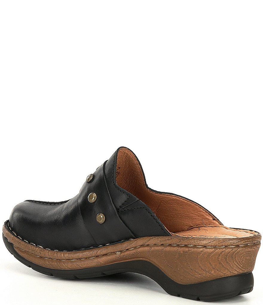 Josef Seibel Cat 53 Studded Leather Clogs