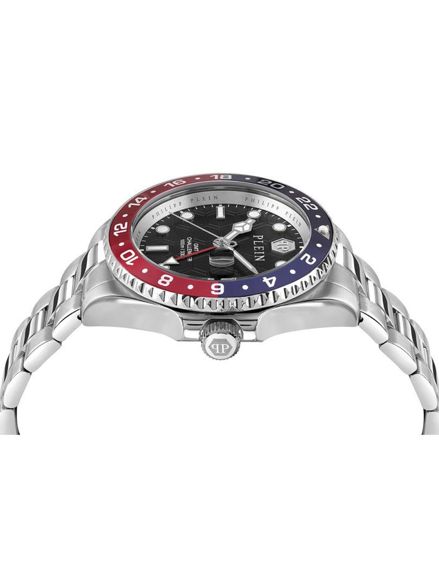 PHILIPP PLEIN GMT-I Challenger Men Black Round Dial Analog Watch - PWYBA0223