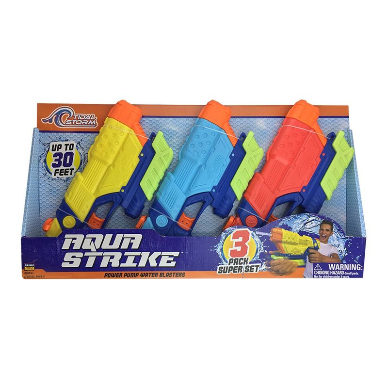 Tidal Storm Aqua Strike Pump-Action Water Blaster 3pk
