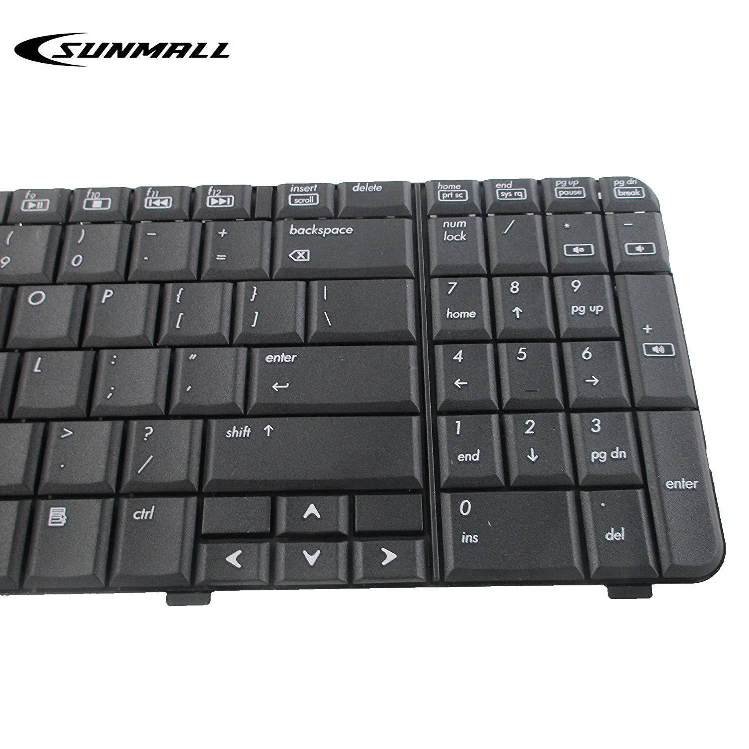 SUNMALL Laptop Keyboard Replacement for HP Compaq Presario CQ61 G61 G61-100 G61-200 G61-300 CQ61-200 CQ61-100 CQ61-300 Series Laptop Black US Layout (6 Month warranty)
