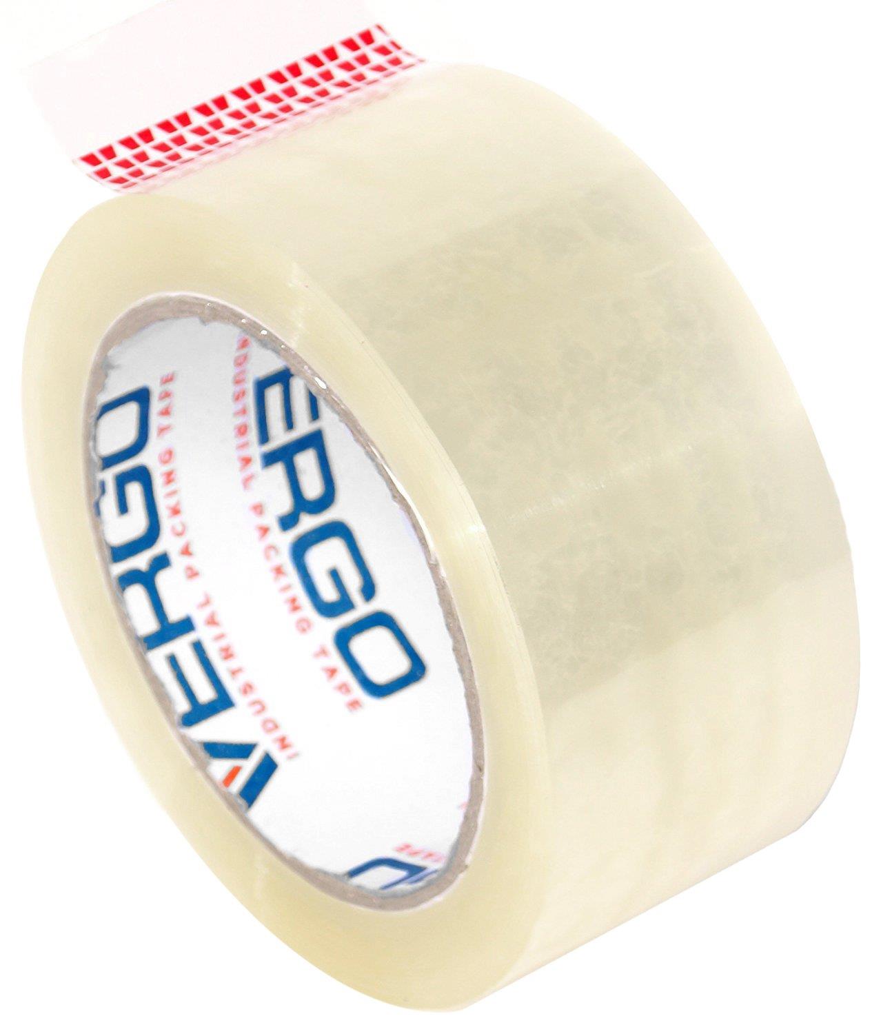 Vergo Industrial Heavy Duty Clear Packing Tape 2.7mil for Moving Packaging Shipping and Office (36 Pack)