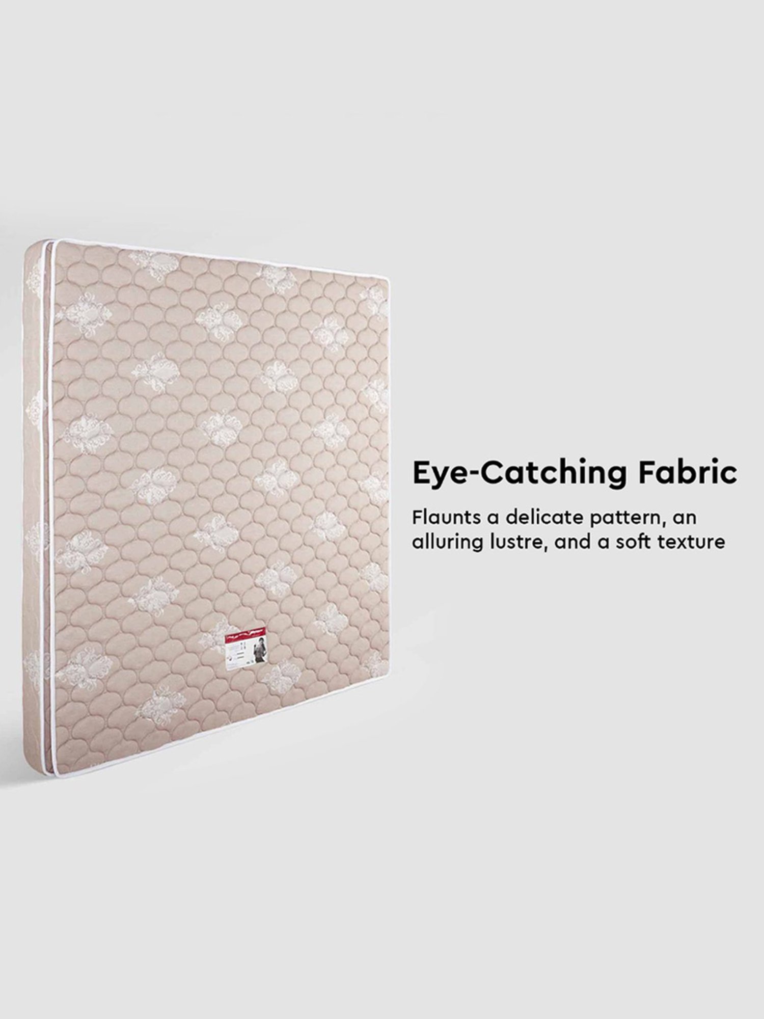 Godrej Interio Restomatic Beige Fabic King Pocket Spring Mattress