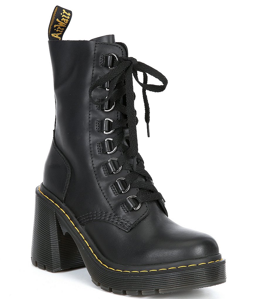Dr. Martens Women's Chesney Lace-Up Heeled Combat Booties