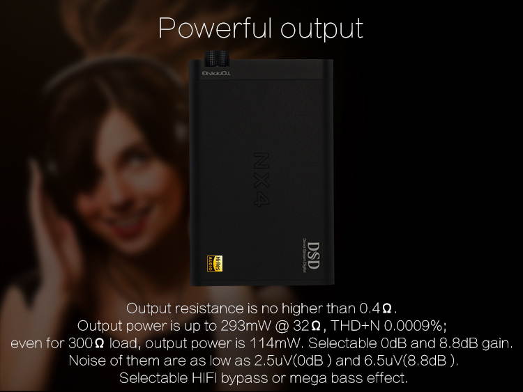 TOPPING NX4 DSD XMOS-XU208 DAC ES9038Q2M chip Portable USB DAC DSD Decoder Amplifier