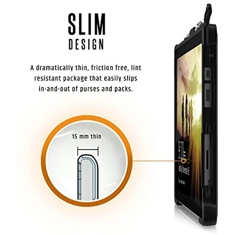 UAG Designed for Microsoft Surface Pro 7 Plus, Surface Pro 7, Pro 6, Pro 5th Gen (2017) (LTE), Pro 4 Feather-Light Rugged [Black] Aluminum Stand Military Drop Tested Case