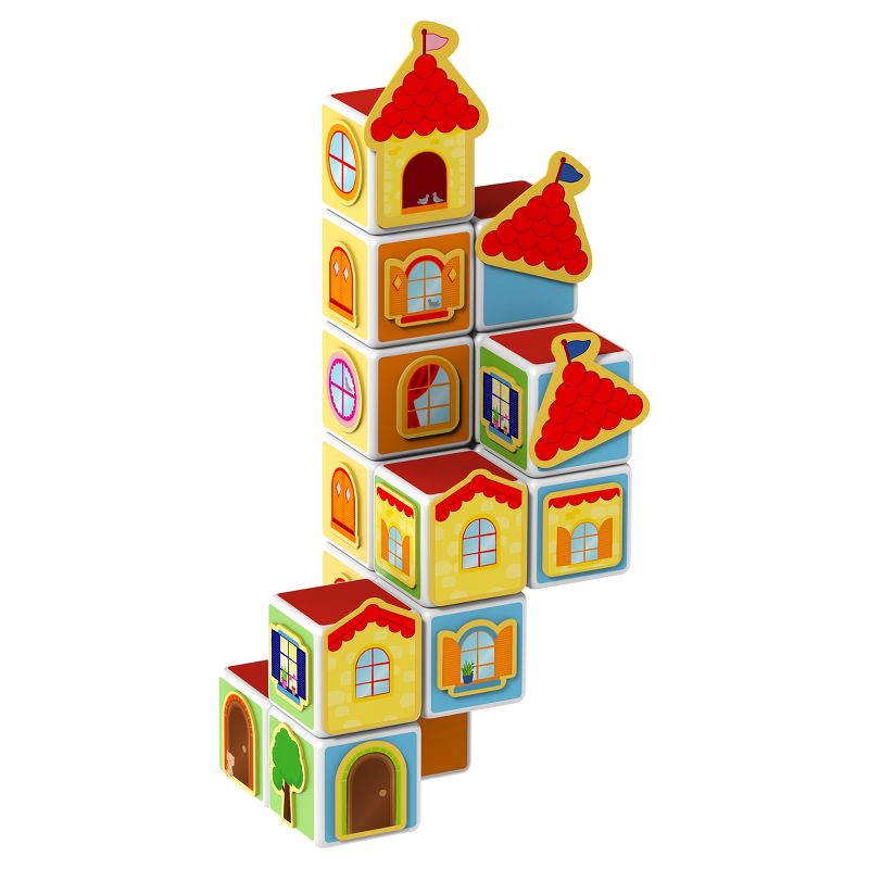 Geomag Magicube - Castles & Homes - 16 Piece Magnetic Building Blocks