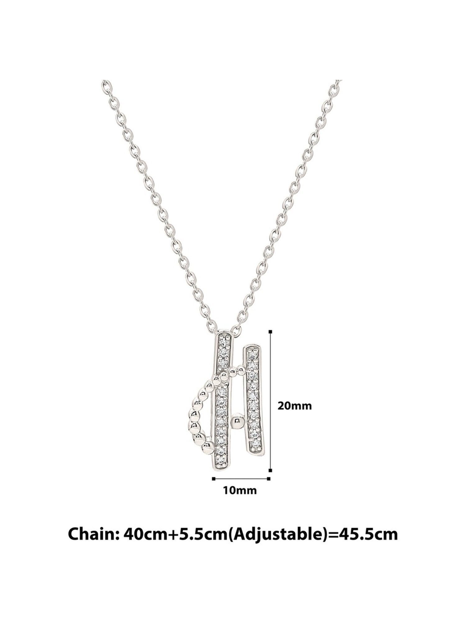 Silberry 92.5 Sterling Silver Celestial Pendant with Chain