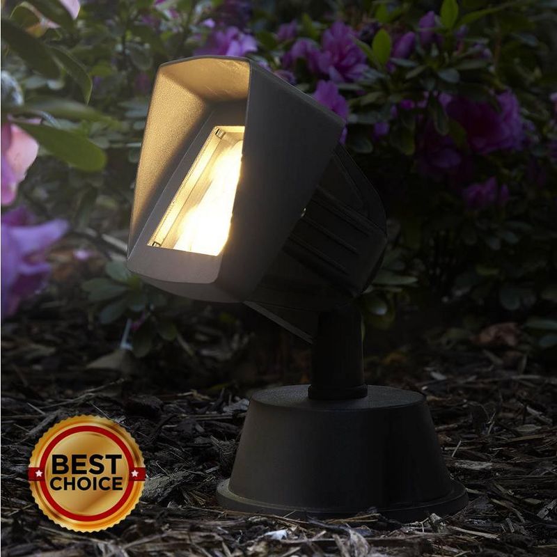 Solar Portable Garden and Pathway Light Amber/White - Techko Maid