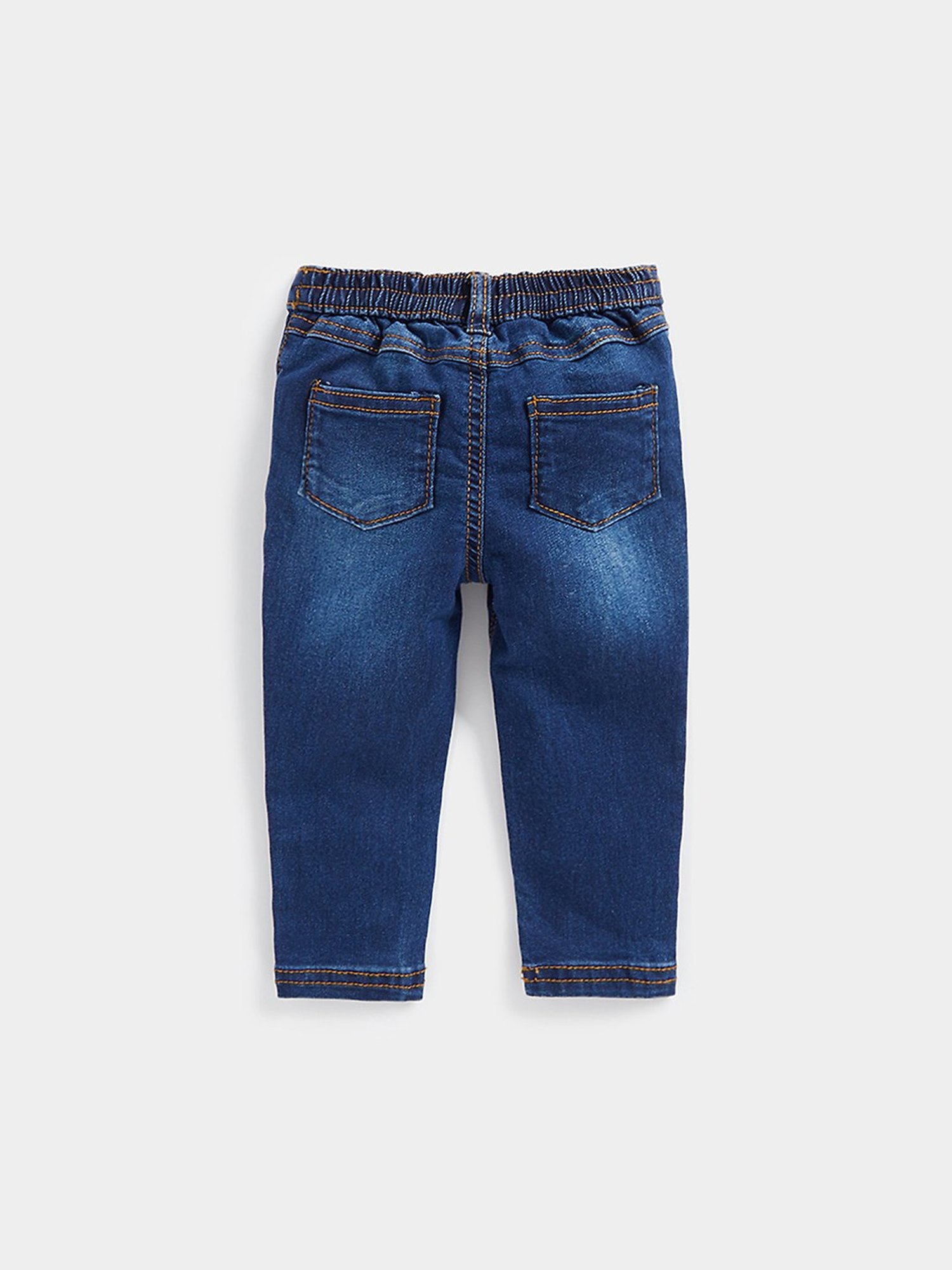 Mothercare Kids Blue Solid Jeggings