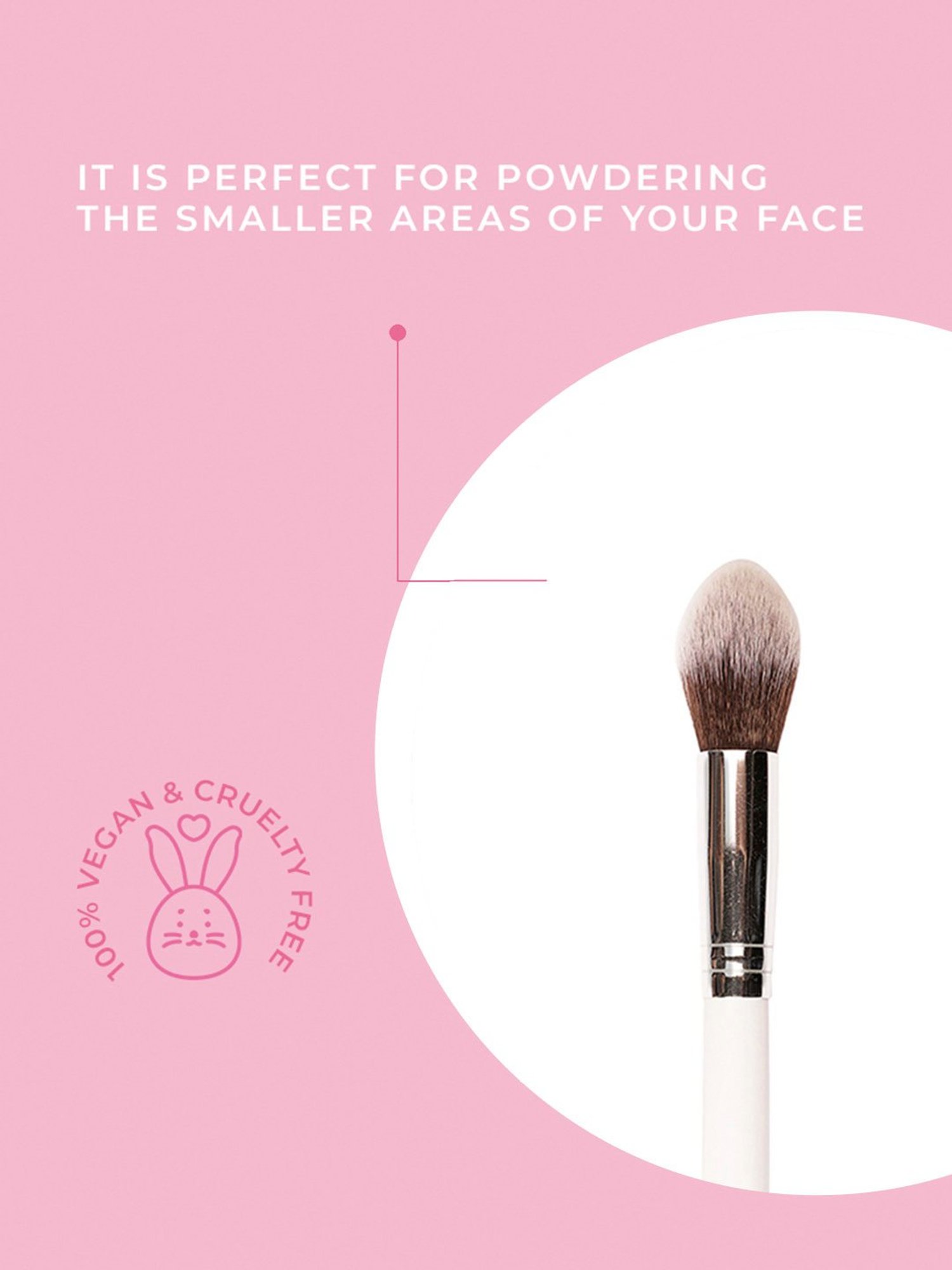 SWISS BEAUTY Highlighting and Lash Brush - Rose Gold