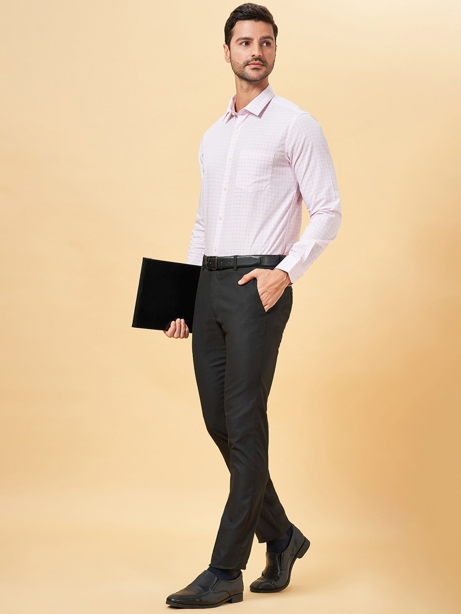 Peregrine by Pantaloons Blossom Cotton Slim Fit Checks Shirt