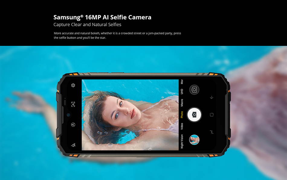 DOOGEE S96 Pro 8GB + 128GB Smartphone with Night Vision Camera Helio G90 Phones 4G Dual SIM 48MP+20MP+16MP Camera Android 10 6350mAh Battery IP68/IP69K Waterproof GPS/NFC