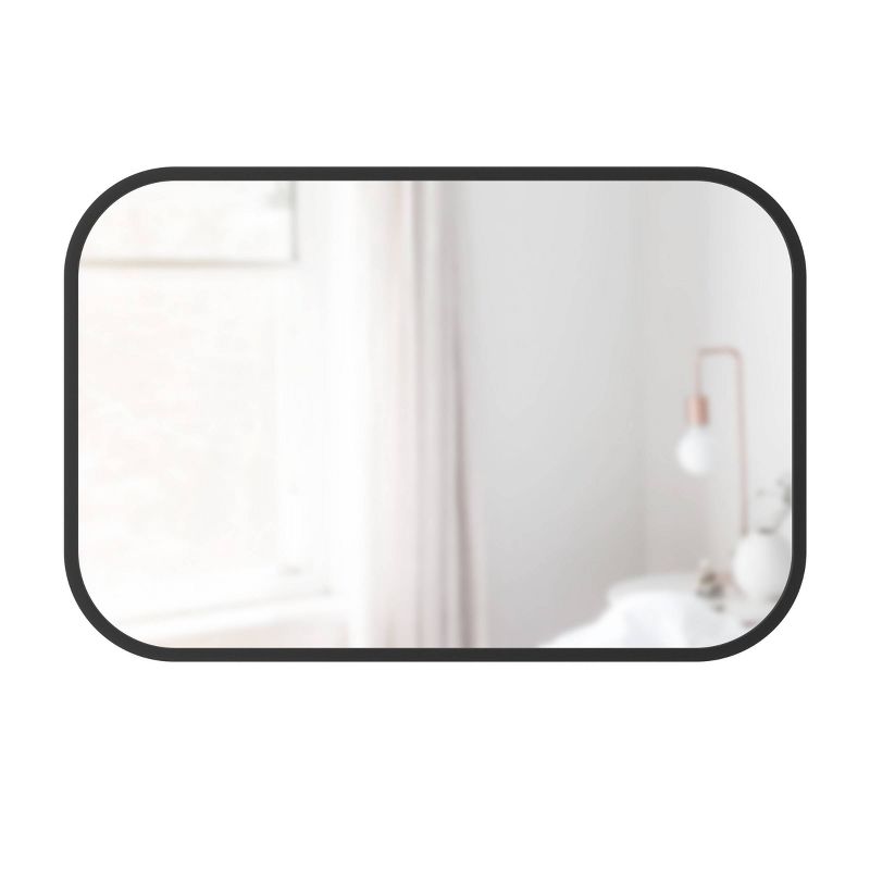 24"x 36" Hub Rectangular Wall Mirror Black - Umbra