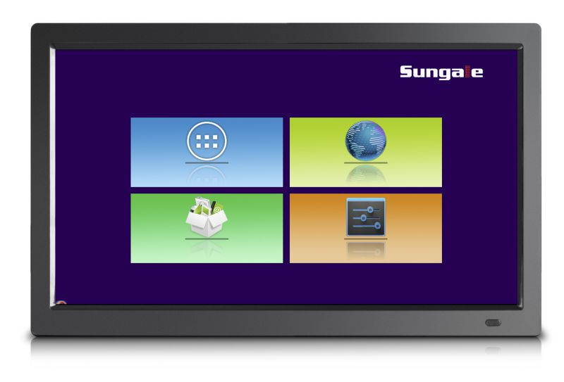 19" Smart WiFi Cloud Digital Photo Frame, free Cloud storage, real-time photos, Movie, Social Media, Browser, all apps